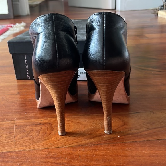 Steve Madden 8.5 Lipstick Black Leather boots - Picture 4 of 5